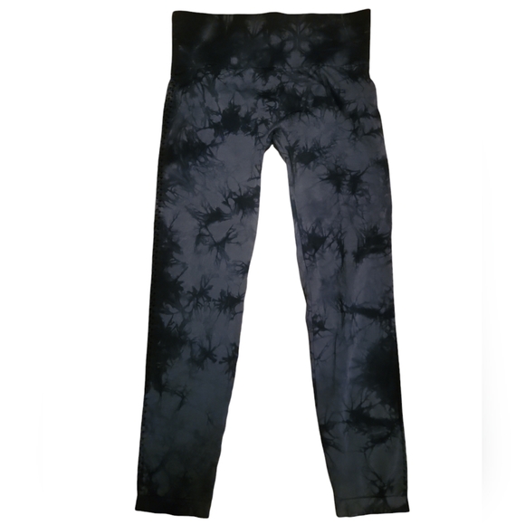 Max Studio Performance Leggings Size M  Seamless Mid-rise Cut Out Detail - Picture 1 of 6